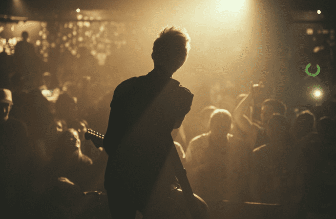 Band in venue