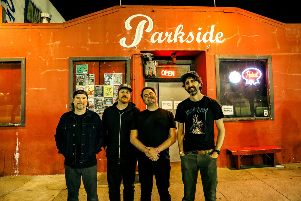 The New Westerns standing in front of Thee Parkside
